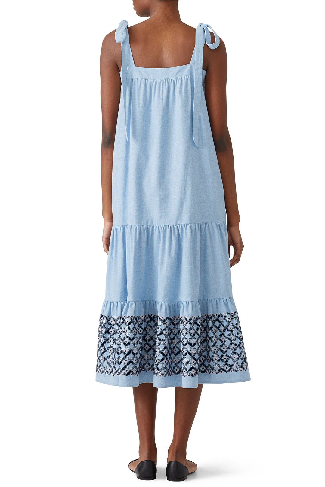 Blue Lucy Midi Dress by Rebecca Minkoff 2