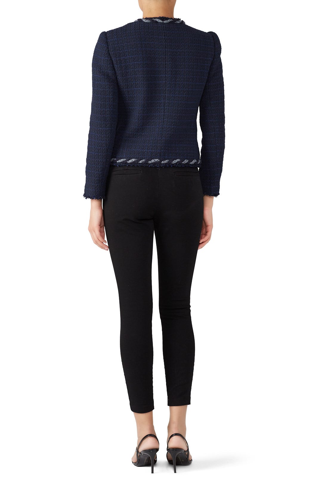 Dark Violet Tweed Jacket by Rebecca Taylor NYC 2