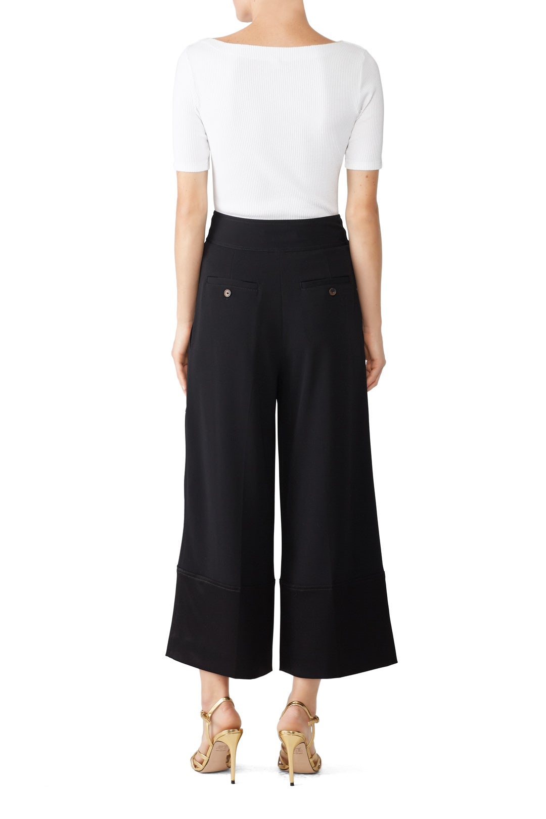 Front Zip Wide Leg Pants by Derek Lam 10 Crosby 1
