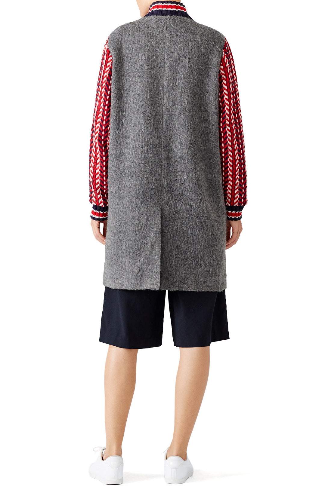 Grey Wool Varsity Coat by English Factory 2
