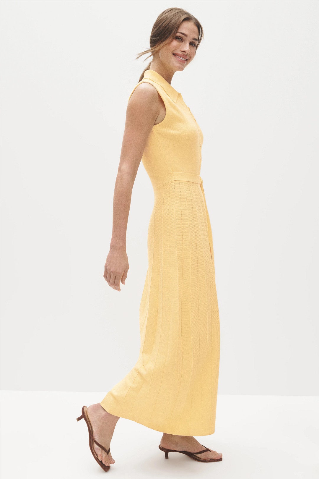 Palazzo Knit Midi Dress by En Saison 1