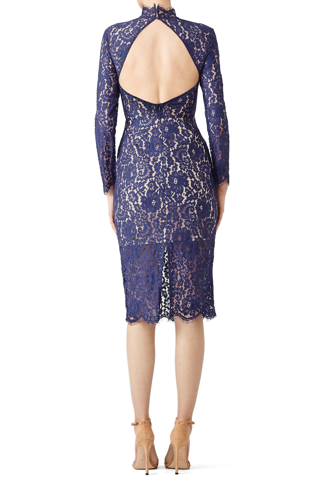 Navy Momento Lace Dress by Keepsake 1