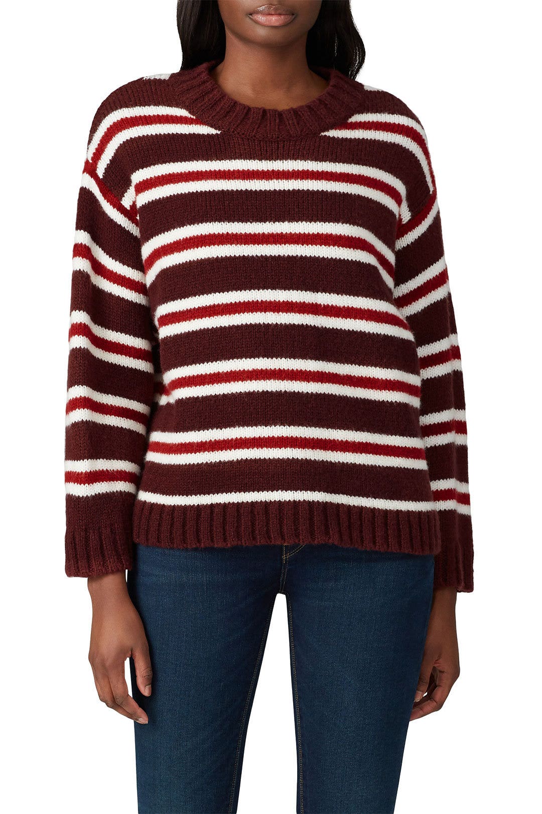 The Striped Cozy Sweater by The Great. 2