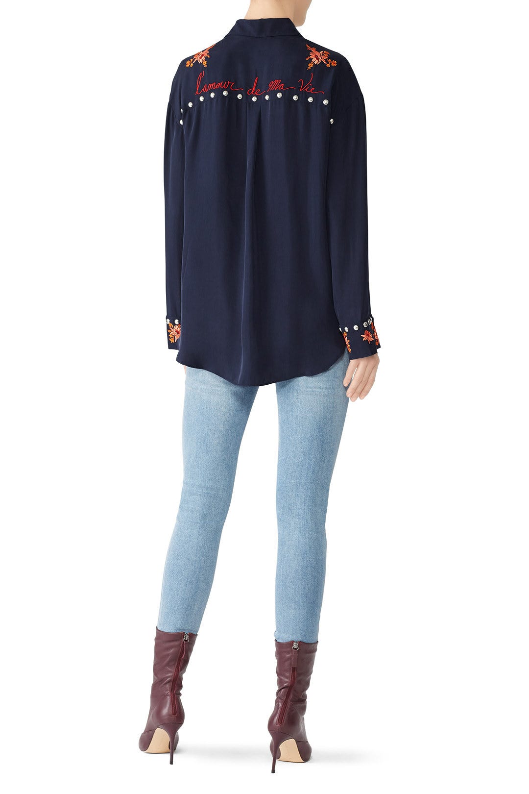 Lexi Button Down Top by Cinq à Sept 1