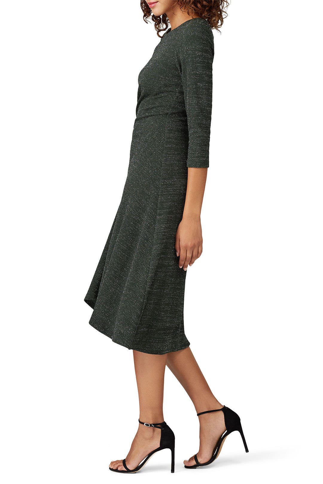 Green Knit Ruched Dress  by Donna Morgan 1