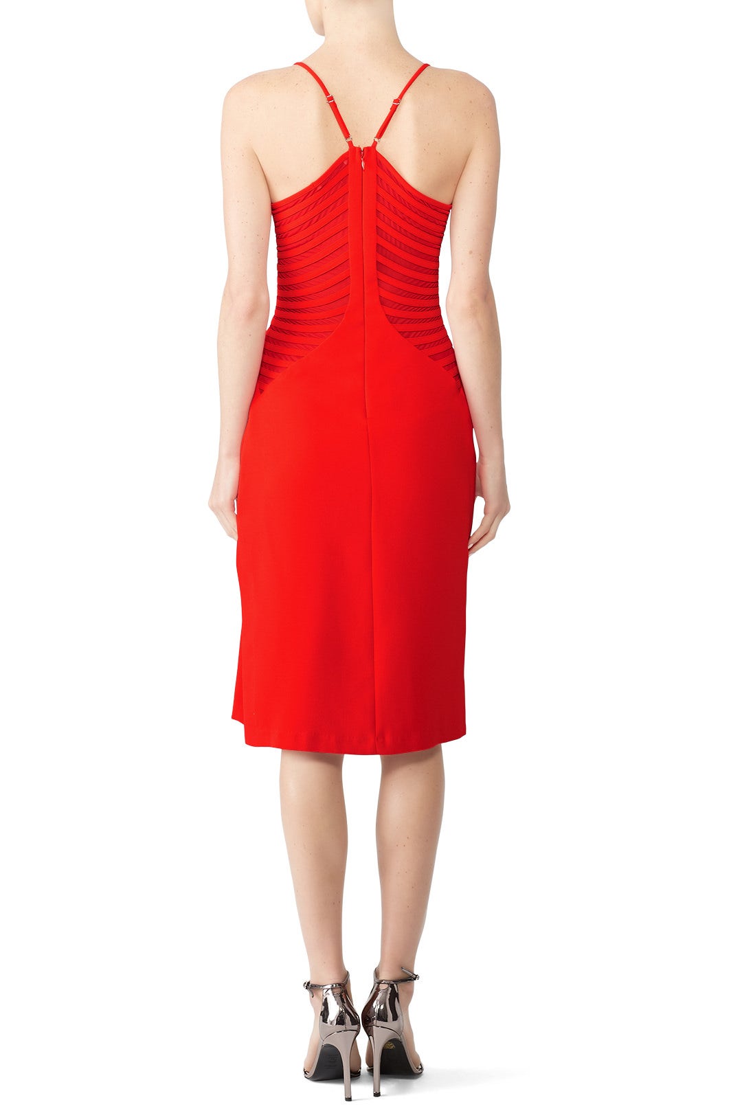Side Strip Dress by HALSTON 1