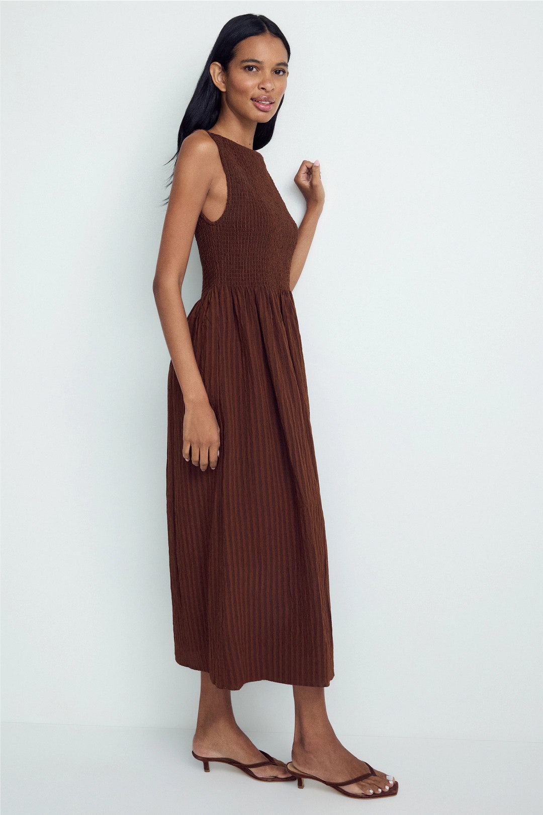 Brown Cosima Nap Dress by Hill House Home 1