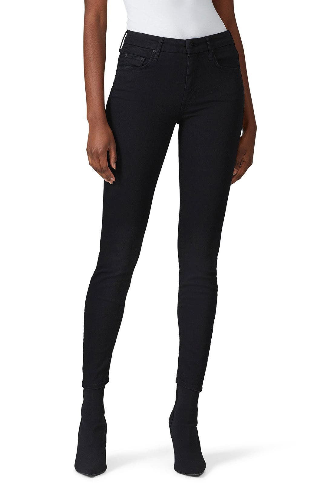 Black Super Stunner Ankle Jeans by MOTHER 1