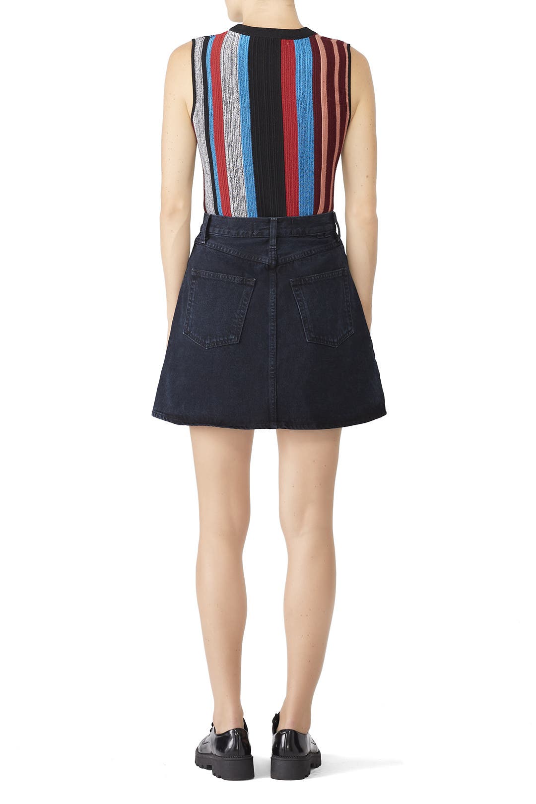 Denim Folded Skirt by Proenza Schouler White Label | Rent