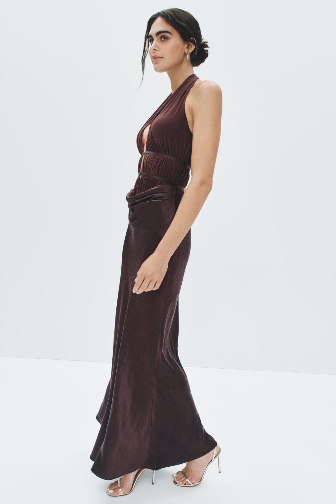 Celine Satin Maxi Dress