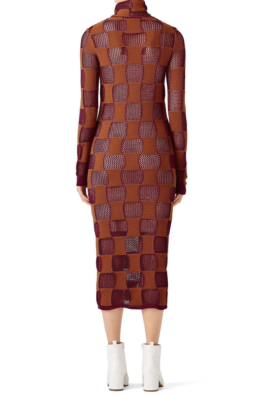 Sheer Ruby Checkered Dress by Marni 1