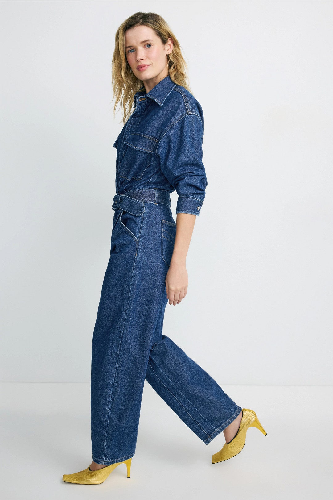 Denim Barrel Jumpsuit by Rolla's 1