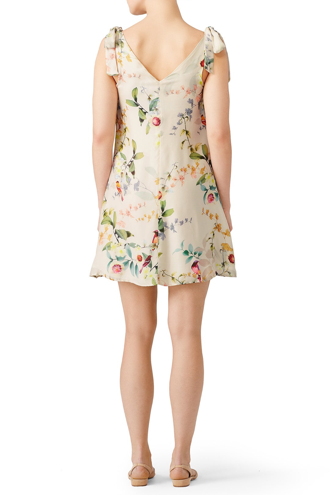 Bird Print Tie Shift by Slate & Willow 2