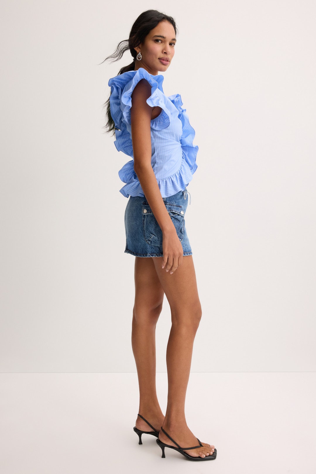 Penelope Cotton Poplin Top by AKNVAS 1