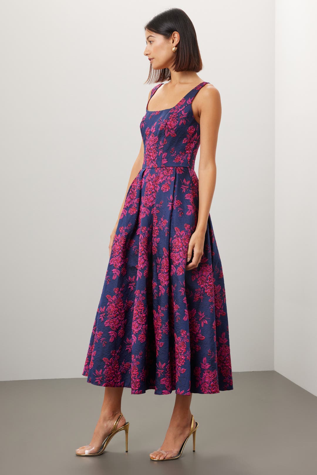 Floral Brocade Dress by Ieena for Mac Duggal | Rent the Runway
