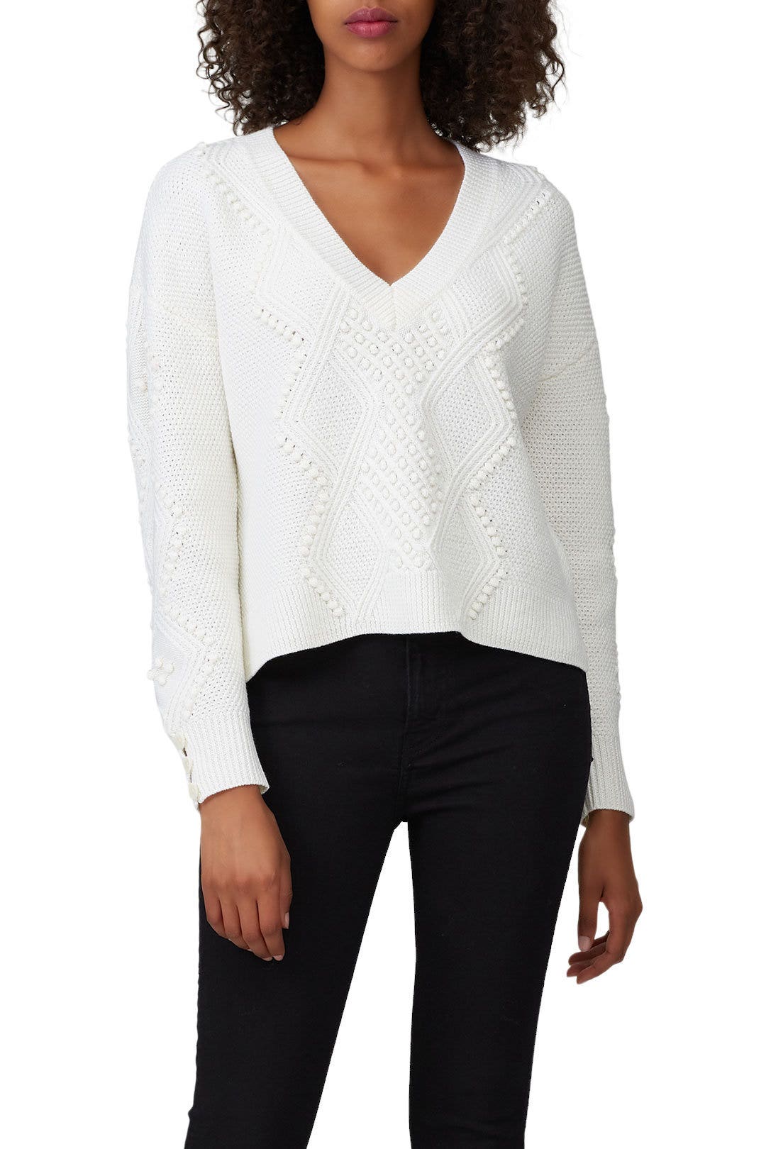 Lofty Wool V-Neck Pullover by SIMKHAI 1