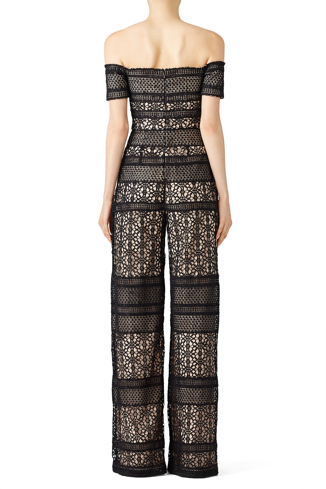 Bicolor Lace Jumpsuit by ML Monique Lhuillier 1