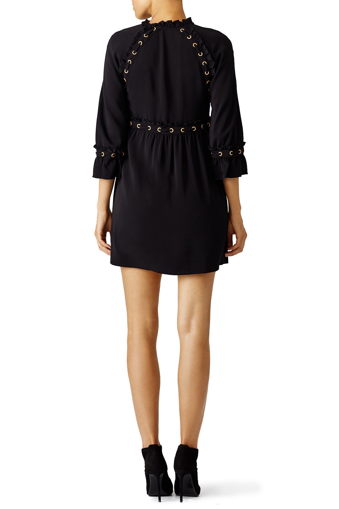 Black Grommet Stitch Dress by Rachel Zoe 1