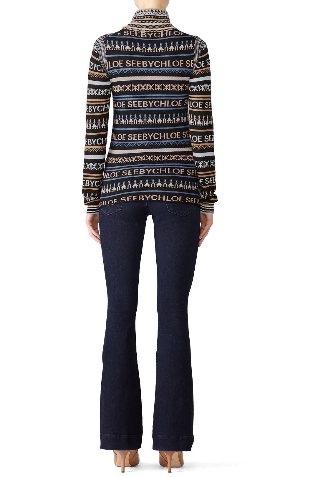 Logo Turtleneck Sweater by See by Chloé | Rent the Runway