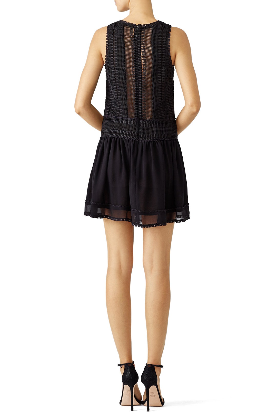 Black Panelled Lace Dress by Nicholas 1