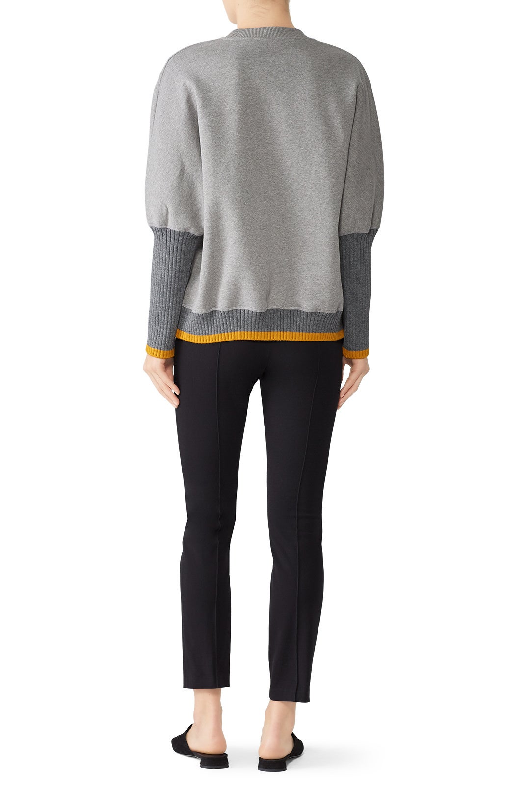 Rib Sleeve Sweatshirt by Victoria Victoria Beckham 1