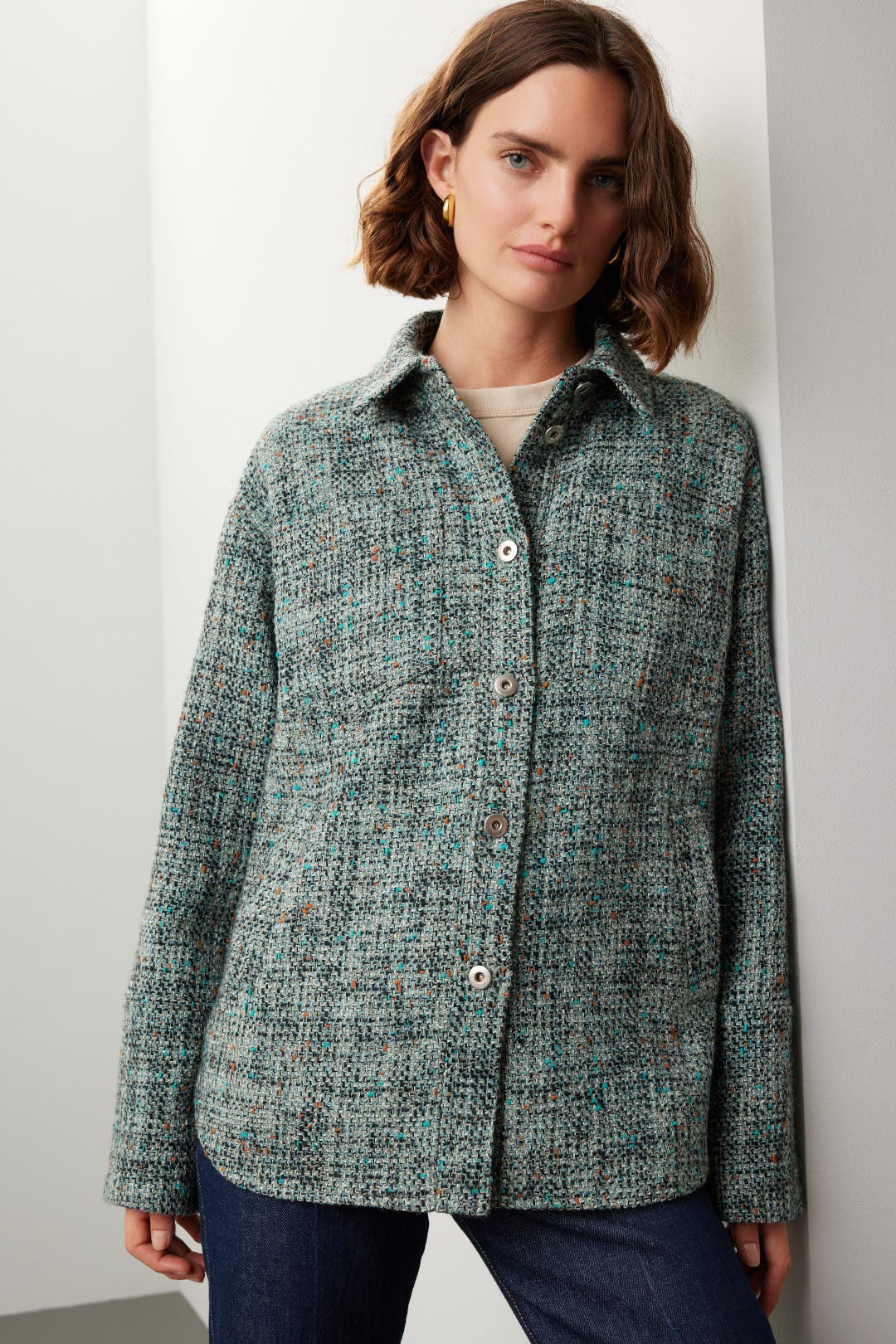 新品未使用DEREK LAM 10 CRASBYデリクラム/ツイードジャケット Derek Lam 10 Crosby Adelaide Sparkle Tweed Jacket | Saks