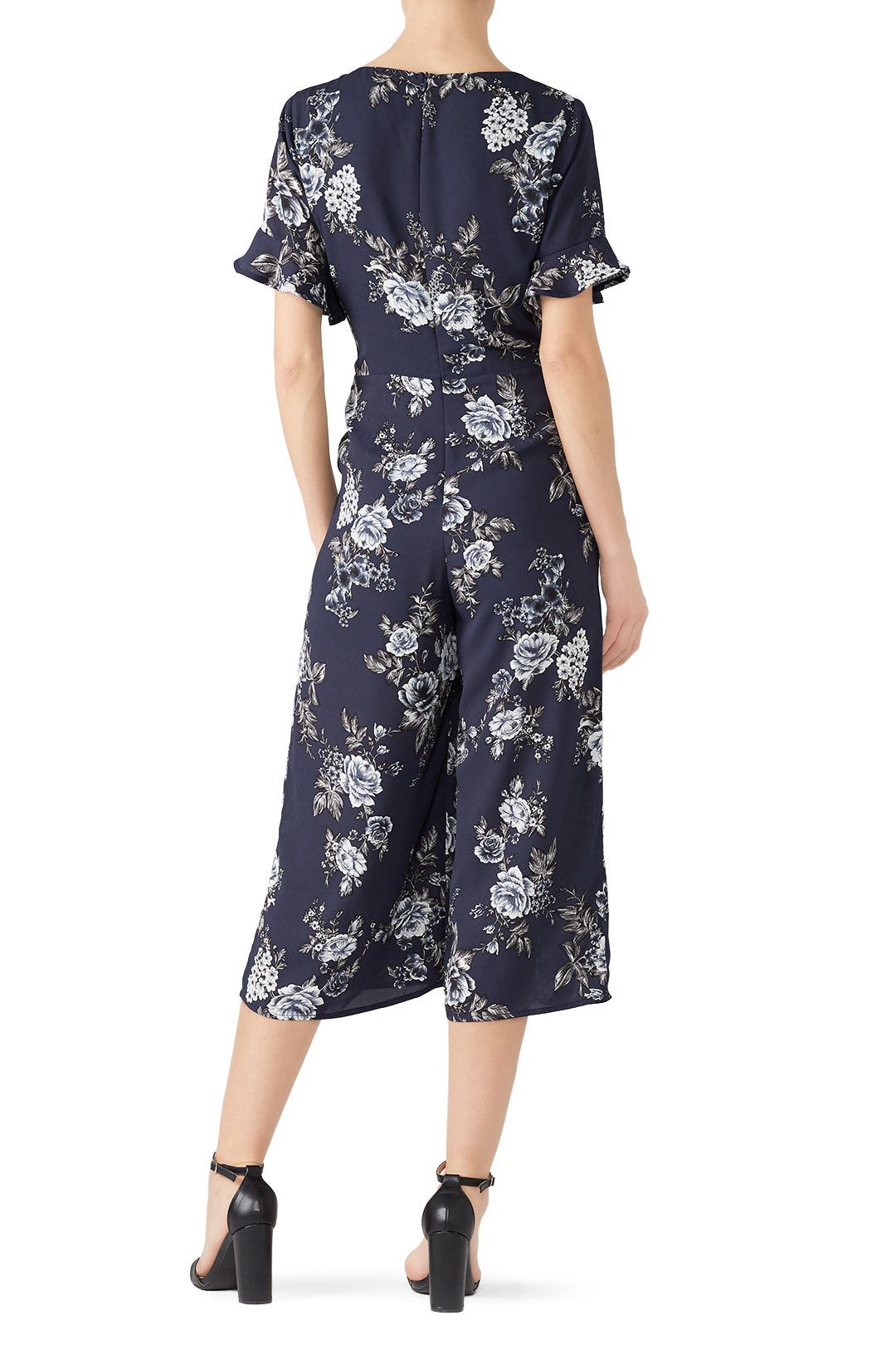 Floral Tie Front Jumpsuit by Louna 2
