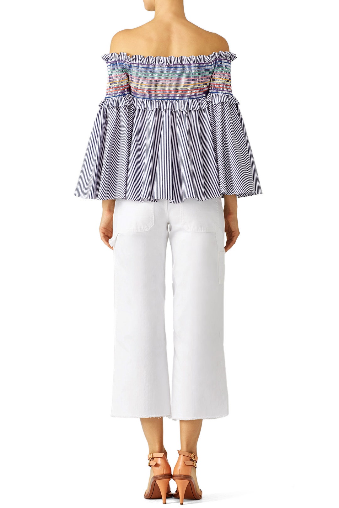 Navy Striped Davenport Top by Petersyn 1