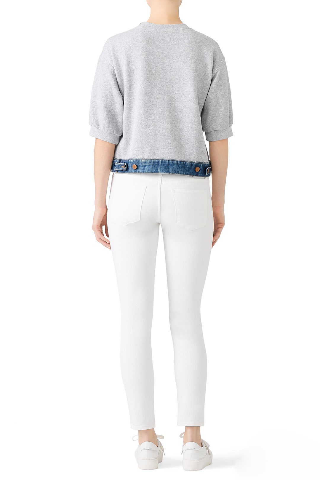 Denim Waistband Sweatshirt by Harvey Faircloth 1