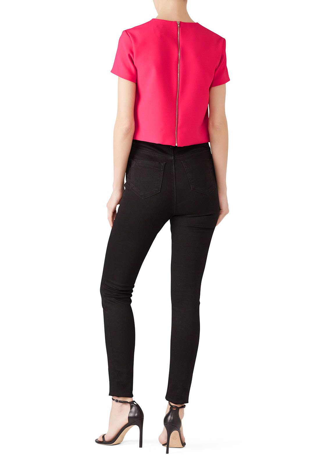 Stretchy Tech Poppy Top by Nicole Miller 2