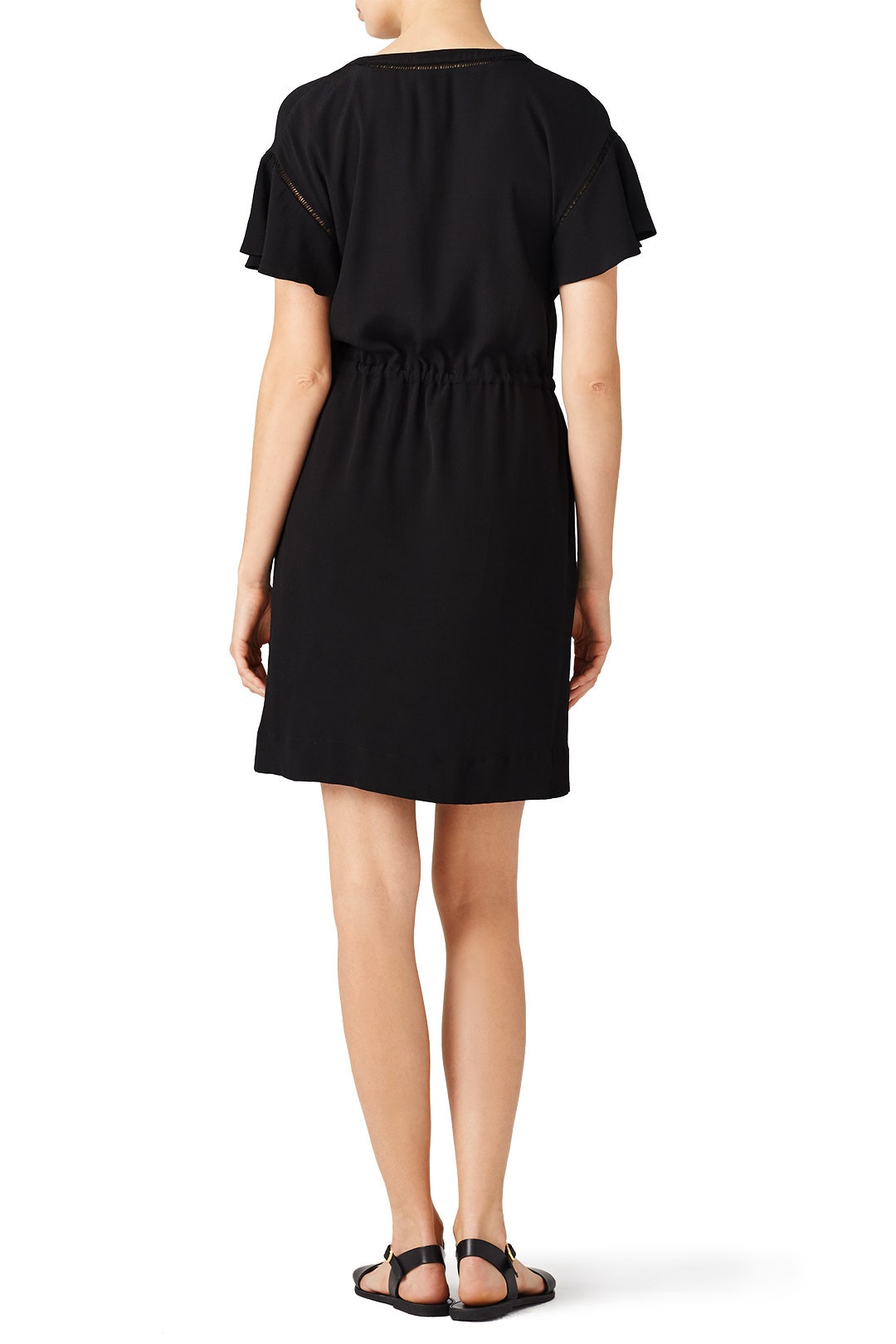 Black Drawstring Relax Dress by Rebecca Taylor NYC 2