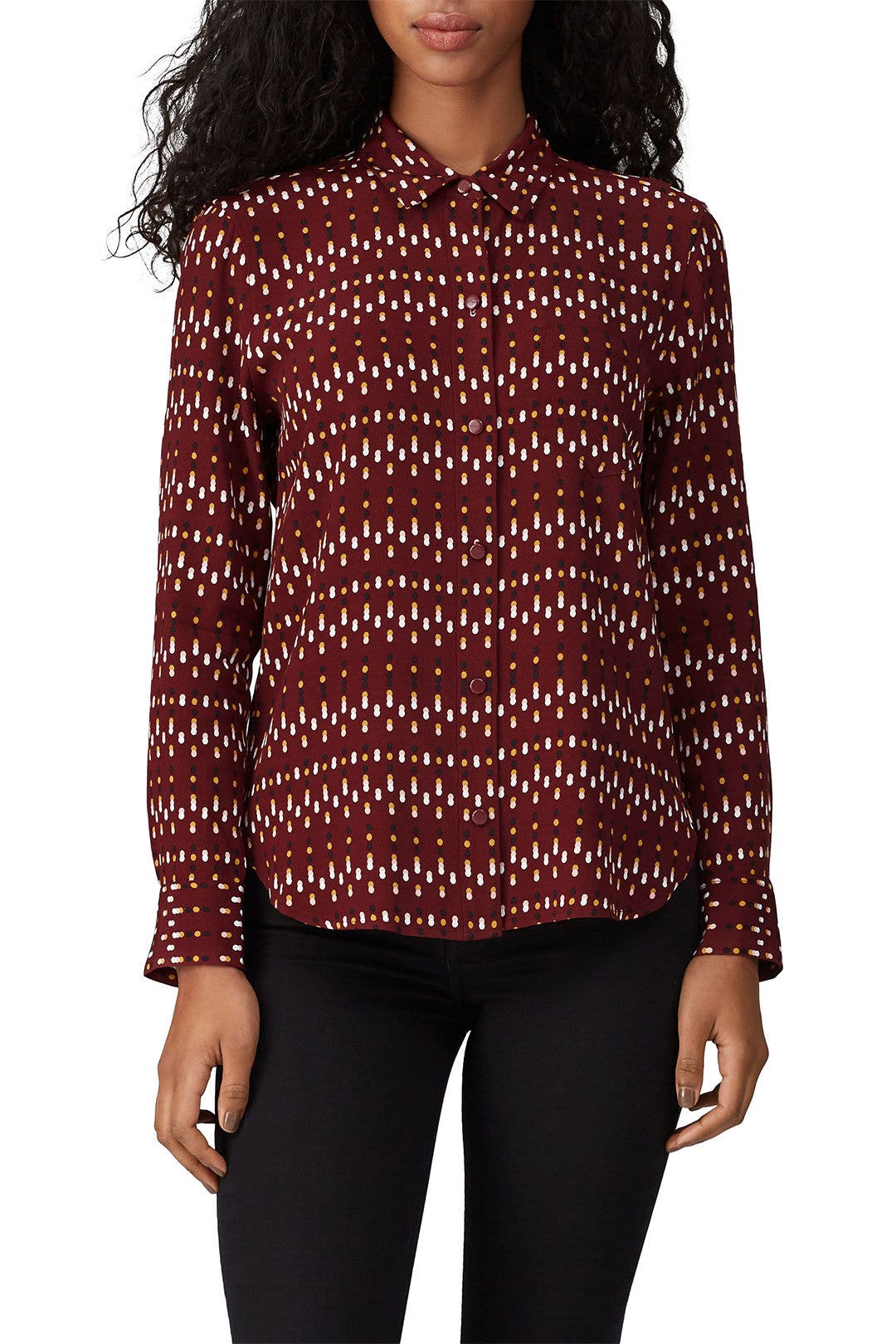 Tawny Port Multi Leema Shirt by Equipment 2