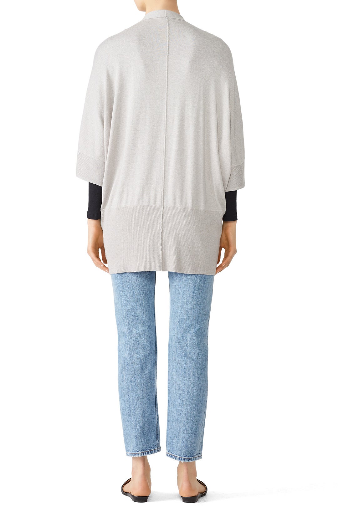 Smoke Grey Cardigan by Josie Natori 1