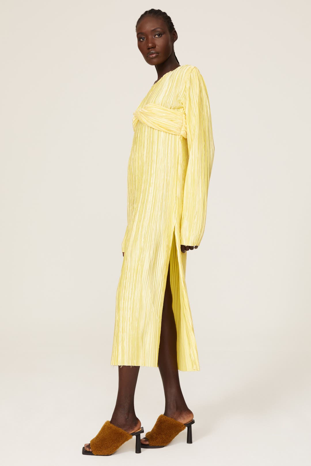 Plisse Twisted Dress by Marina Moscone | Rent the Runway