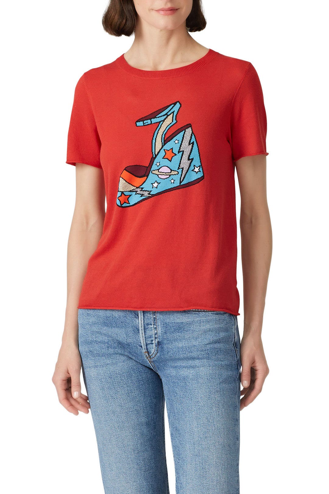 Red Platform Tee by Replica Los Angeles 2