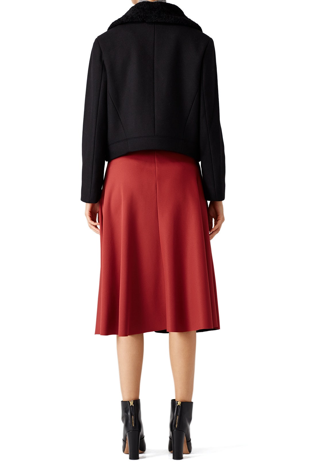 Shearling Collar Moto Jacket by VINCE. 1