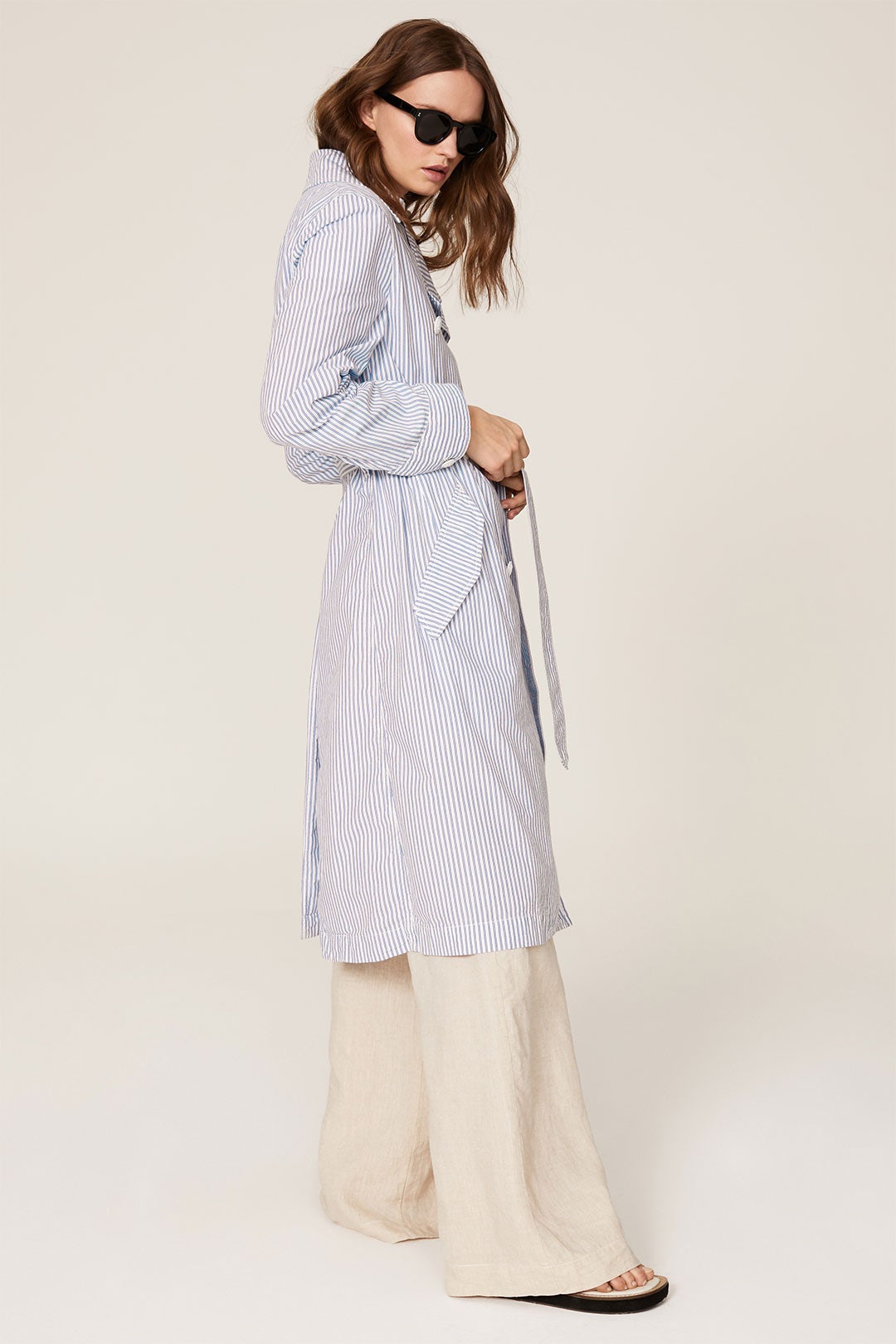 Adriene Striped Trench Coat by rag & bone 1