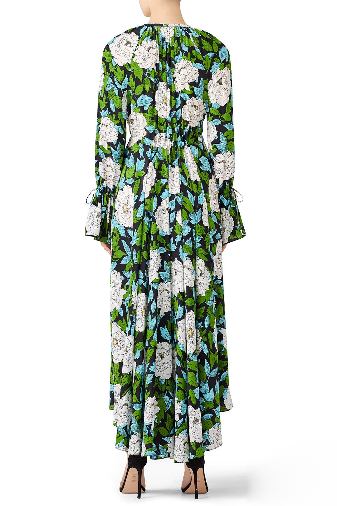 Floral Cinch Sleeve Maxi by Diane von Furstenberg | Rent the
