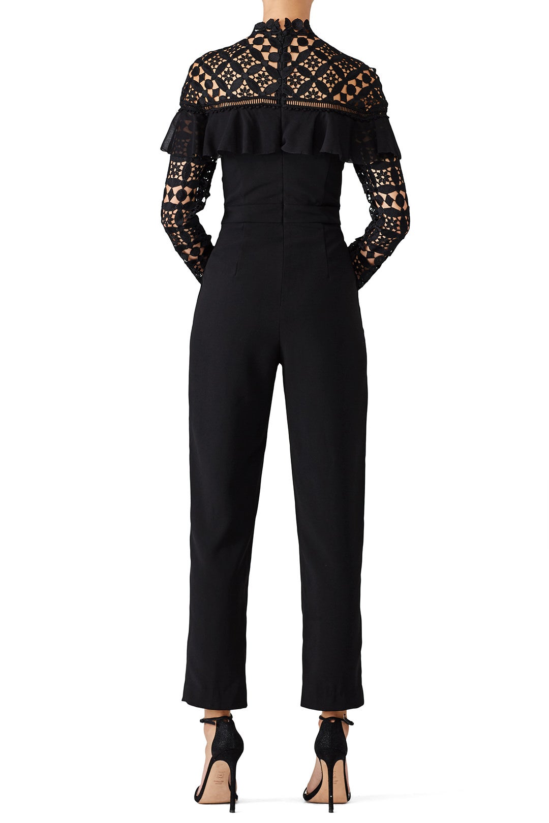 Lace Yoke Jumpsuit by Slate & Willow 2