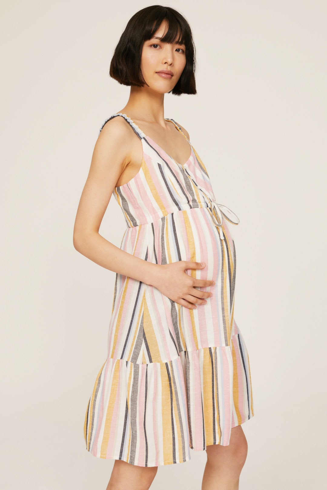 October Stripe Maternity Dress by Seraphine 1