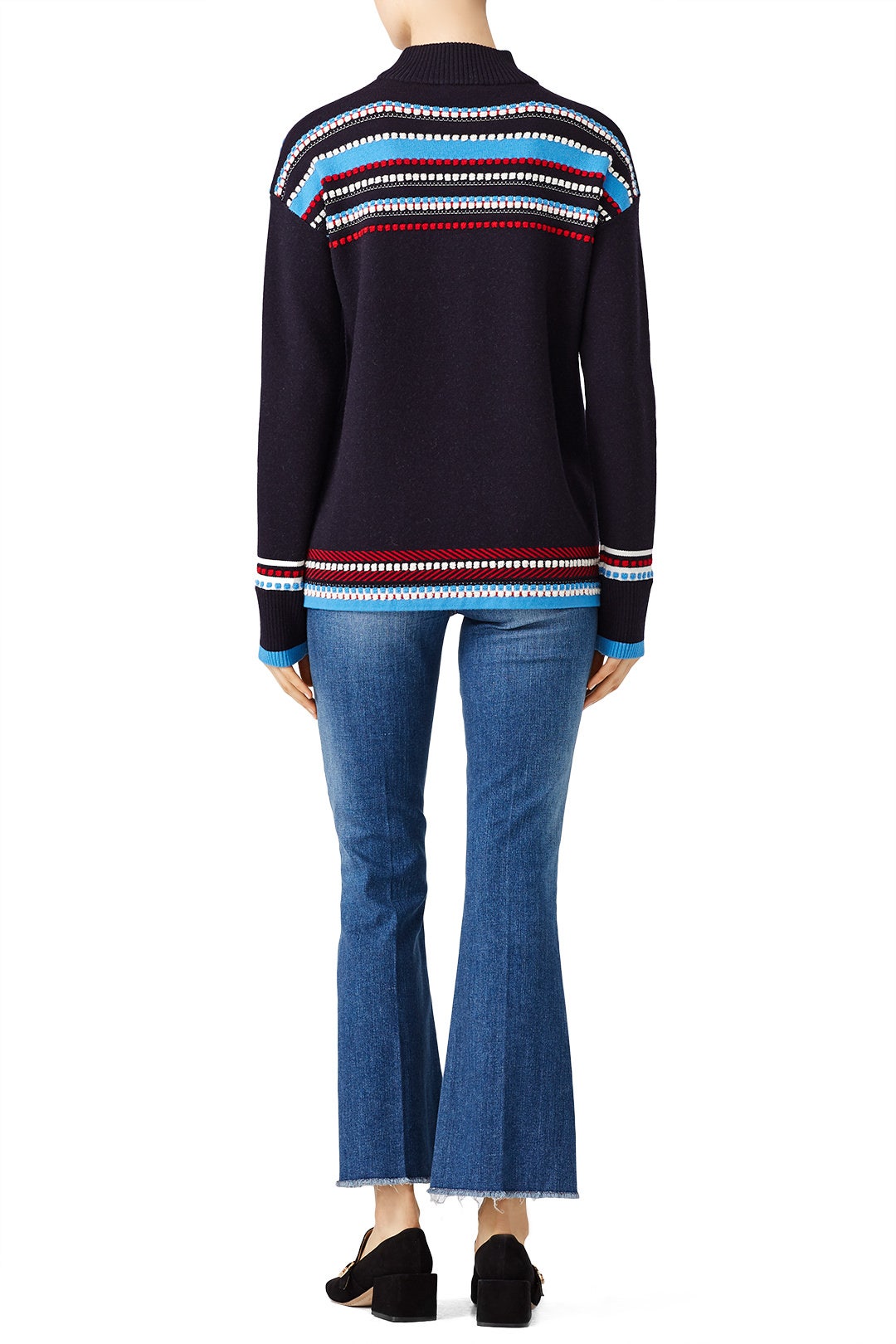 Navy Sara Sweater by Tory Burch 1