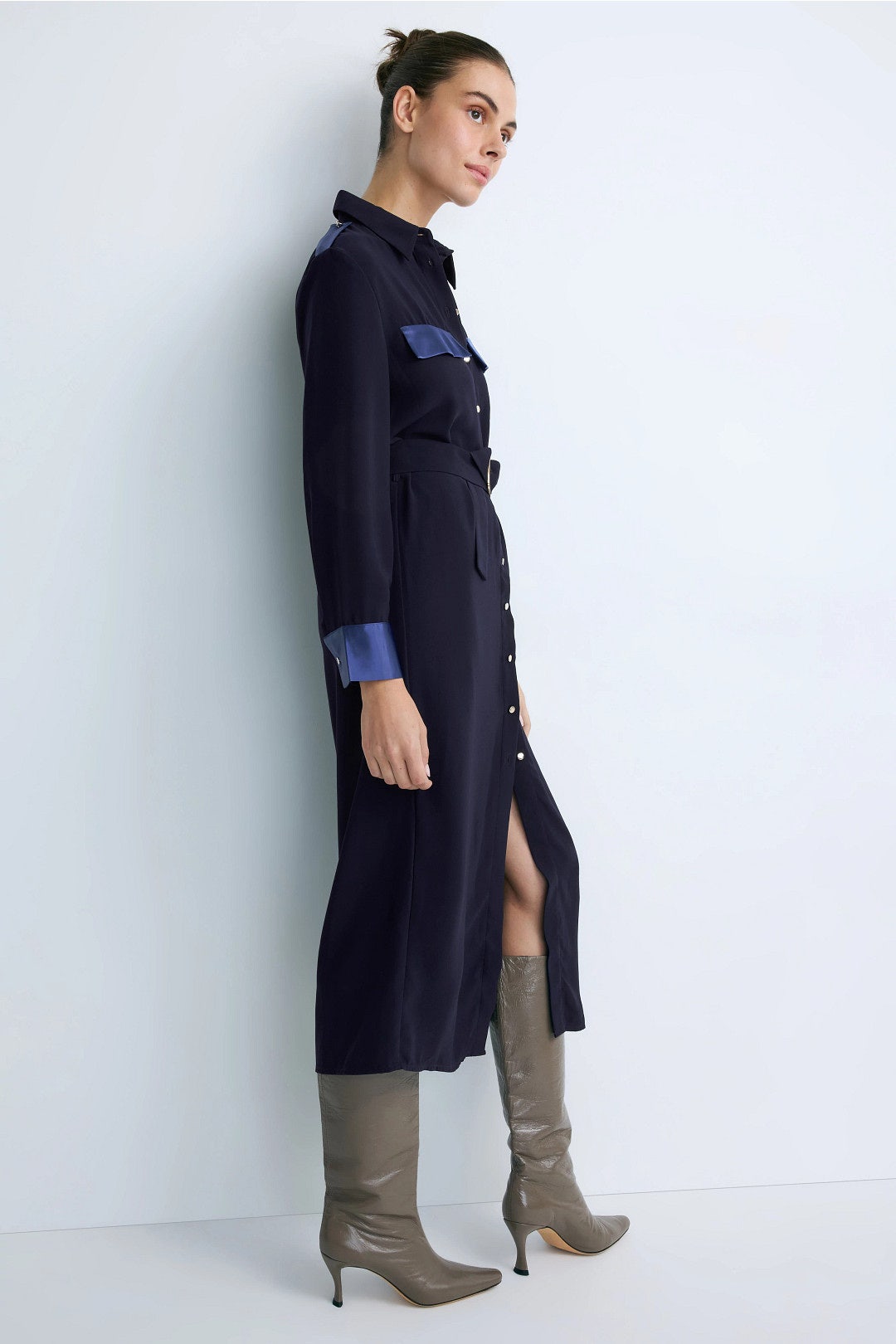 Gara Midi Shirt Dress