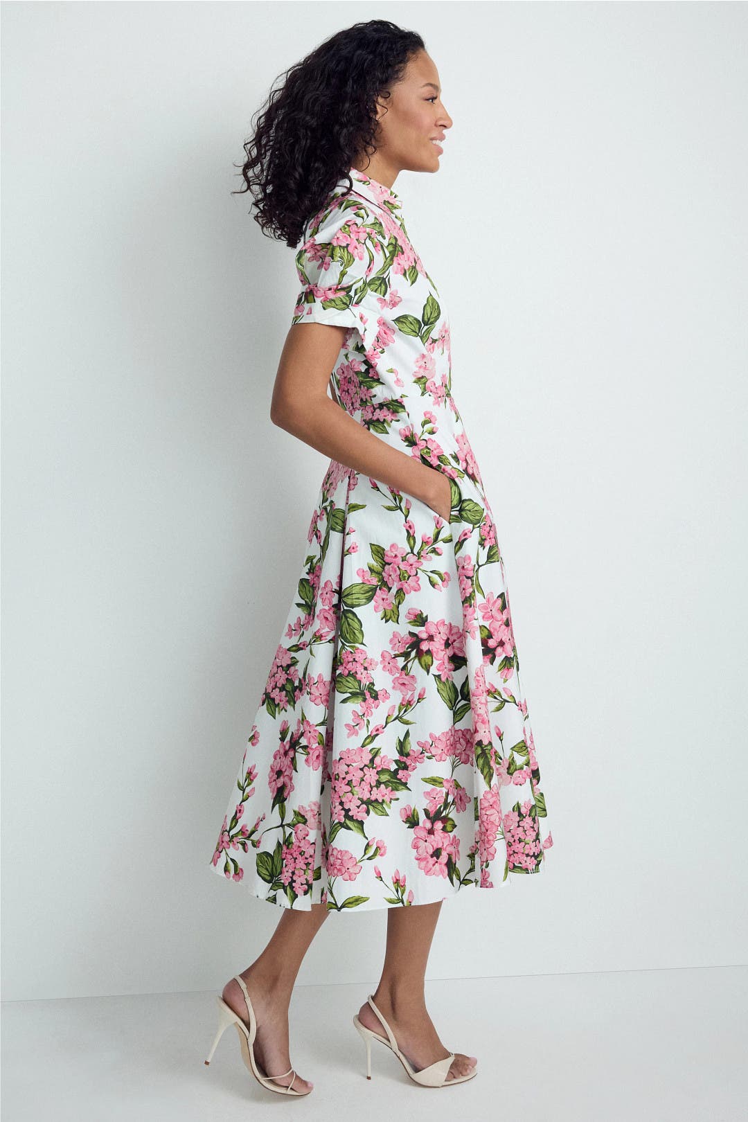 Violet Floral Midi Dress by Ted Baker London | Rent the Runway