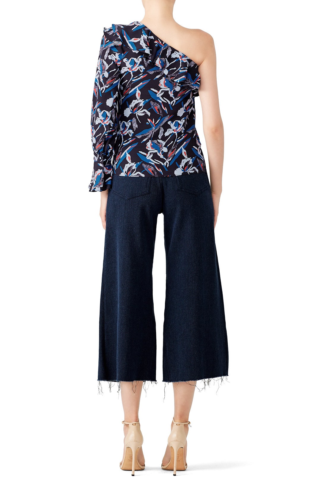 Blue Floral Orla Top by Tanya Taylor 2