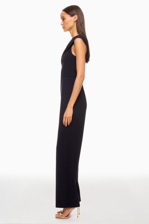 Aidan Mattox Twilight Surplice Jumpsuit with Standout Sleeves main image 1