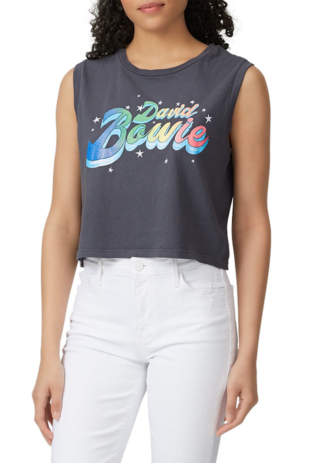 David Bowie Glitter Rebel Crop Top by DAYDREAMER 1