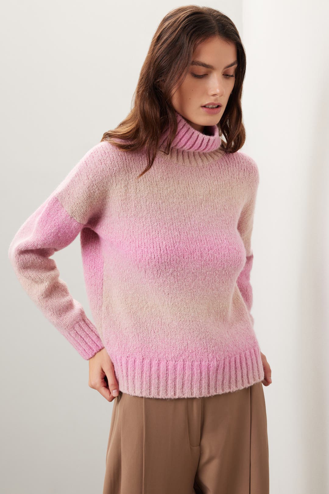 MAJE 売れ筋商品|||マージュ ニット&セーター アウター レディース Sweaters Pink Pink Stripe Sweater by Maje | Rent the Runway