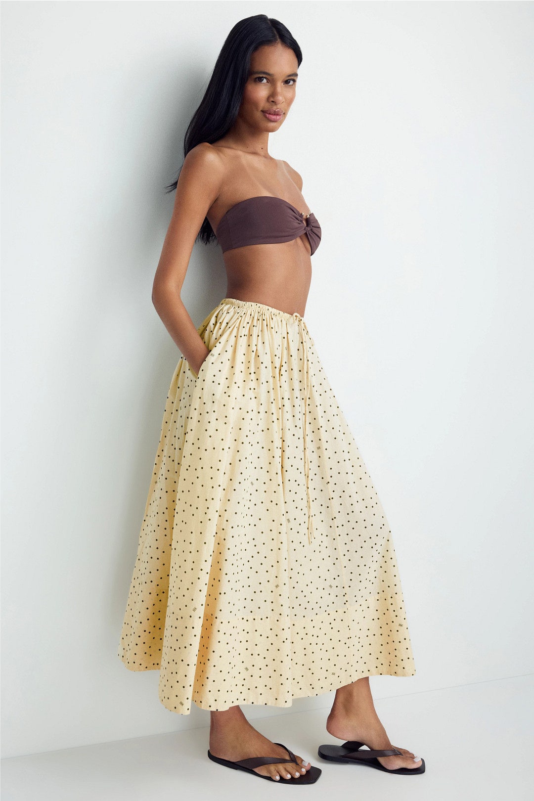 Pheo Polka Dot Printed Maxi Skirt by By Malene Birger 1