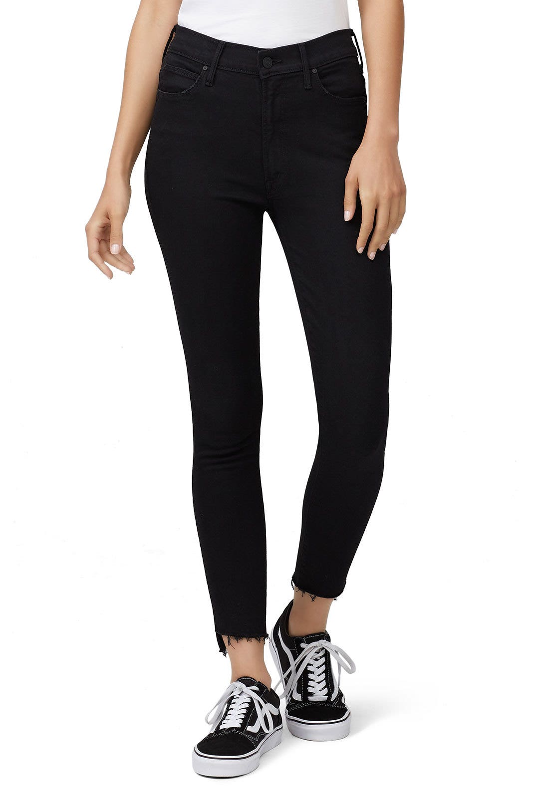 Stunner Zip Ankle Fray Jeans by MOTHER 1