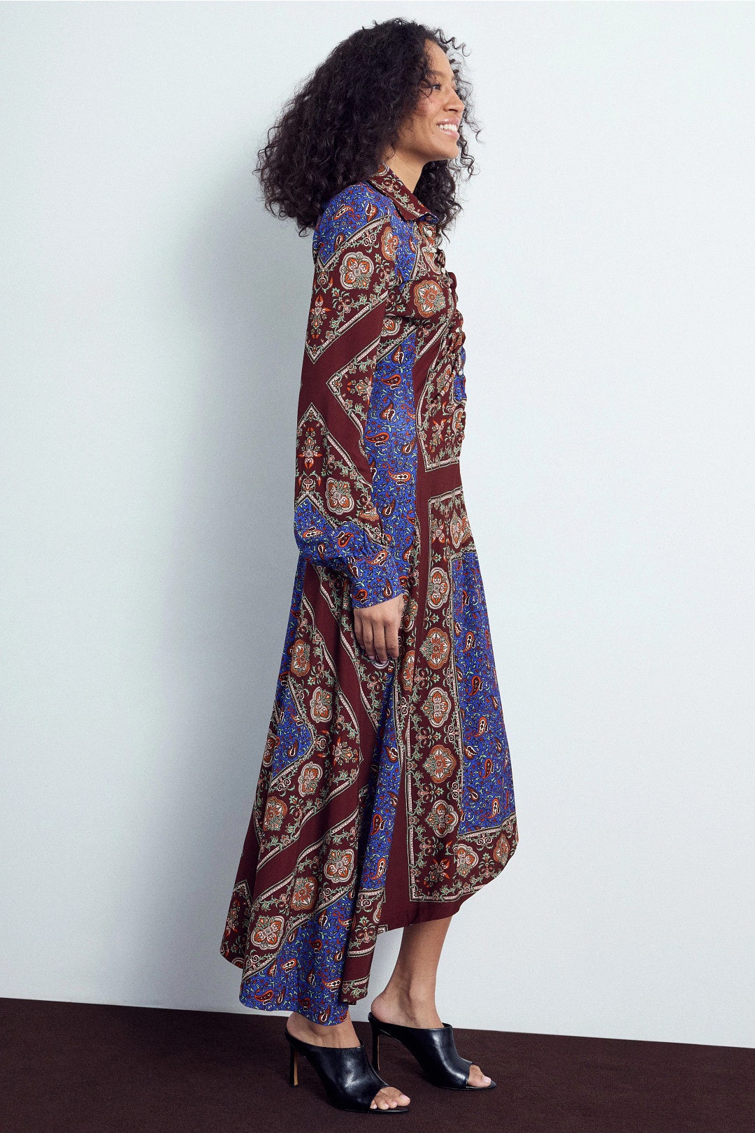 Long Sleeve Asymmetrical Skirt Dress by Rabanne 1